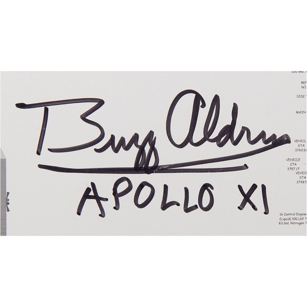 Buzz Aldrin Signed Apollo Saturn V Launch Vehicle Diagram. - Image 2