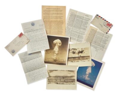 Collection of Photographs and Eyewitness Account Letters of the First Bikini Atoll Nuclear Bomb Tests.