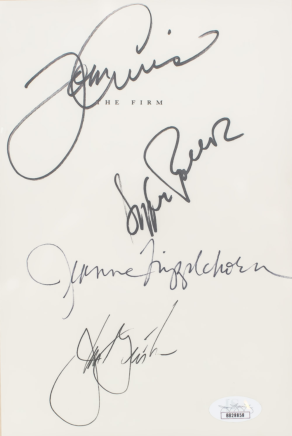 The Firm Signed Half-Title Page and Theatrical Poster.