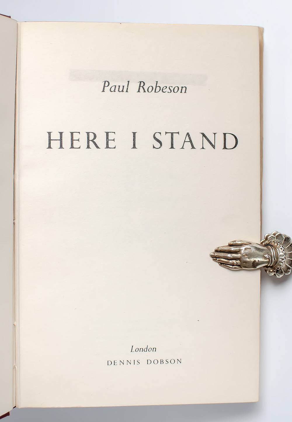 Here I Stand.