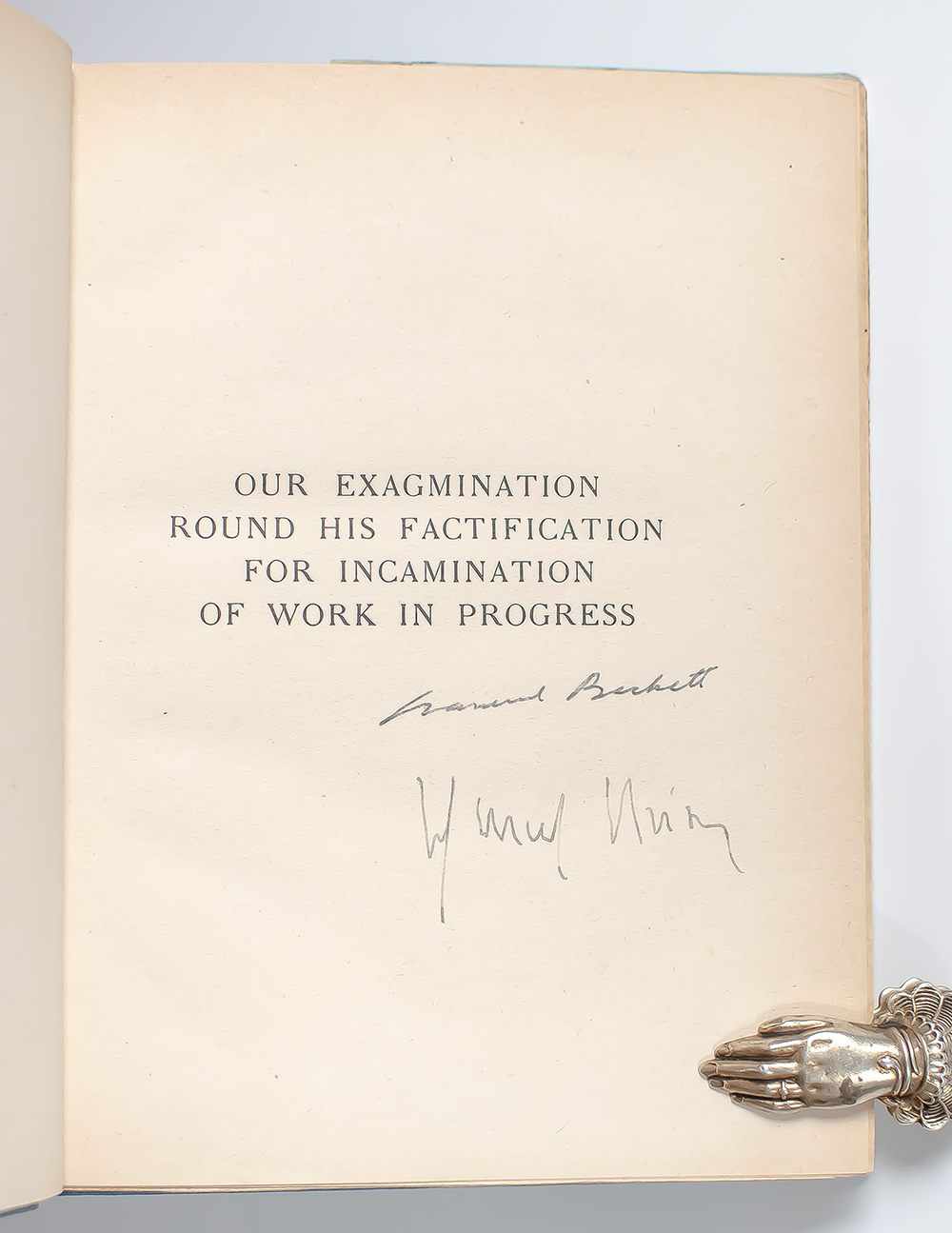 Our Exagmination Round His Factification for Incamination of Work in Progress.