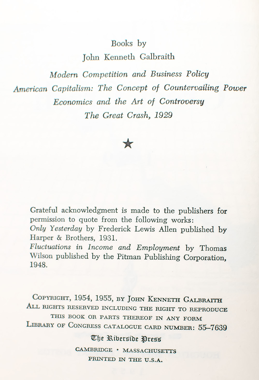 The Great Crash 1929.