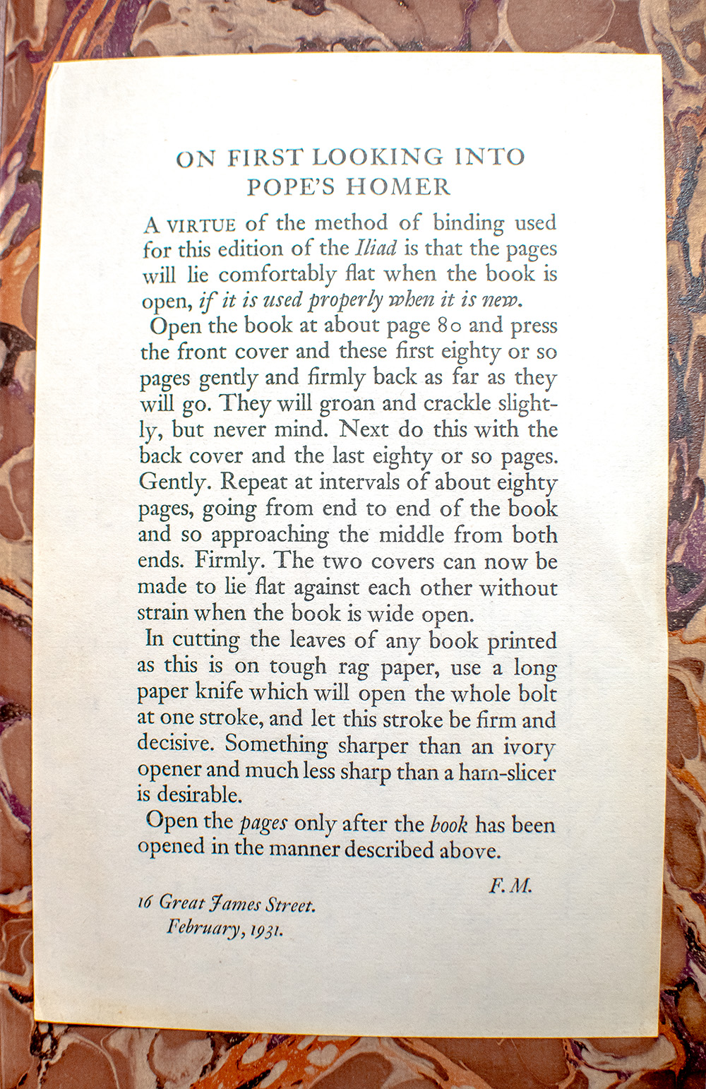 The Iliad.