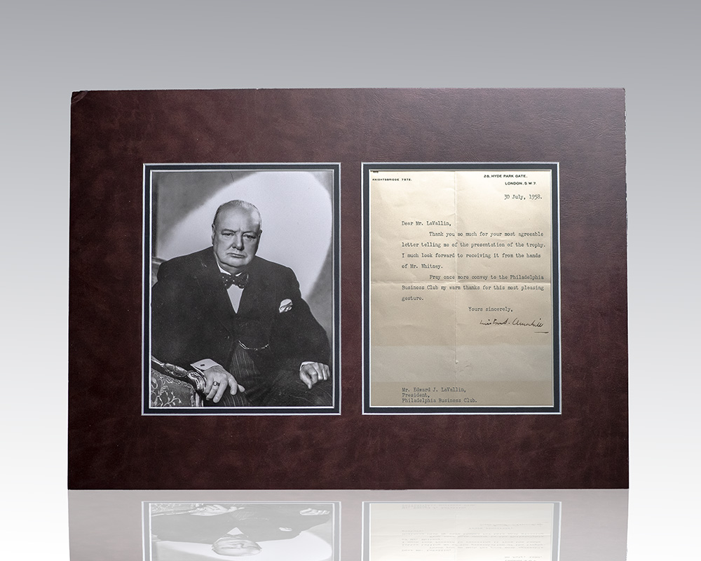 Winston Churchill Typed Letter Signed.