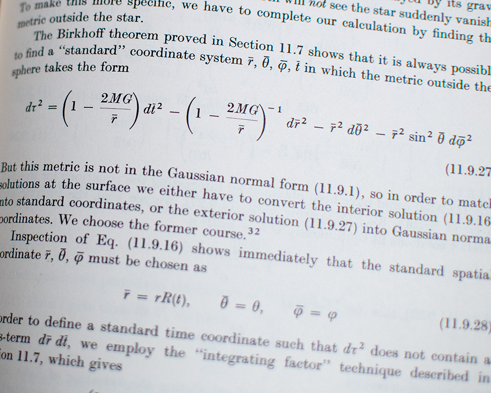 Gravitation And Cosmology: Principles and Applications of the General Theory of Relativity.