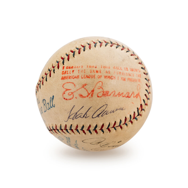 Team-signed collectible baseball