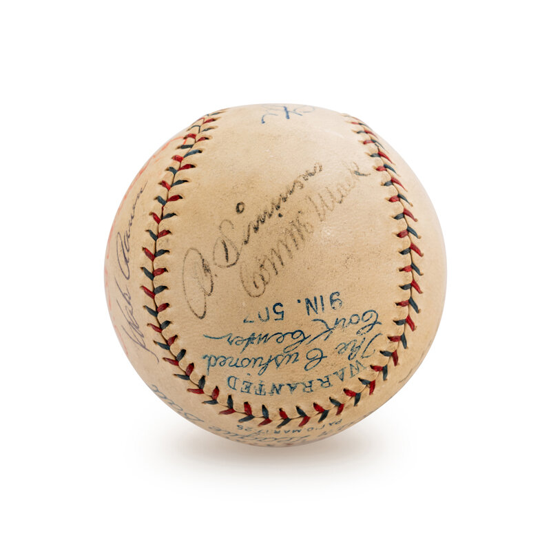 Autographed baseball