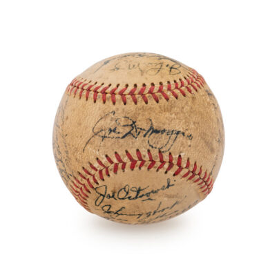 Baseball signed by players
