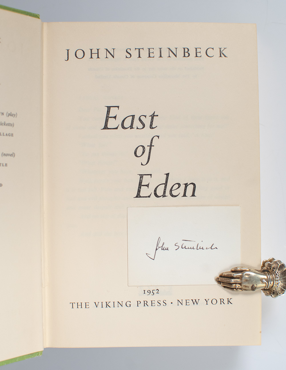 East of Eden.