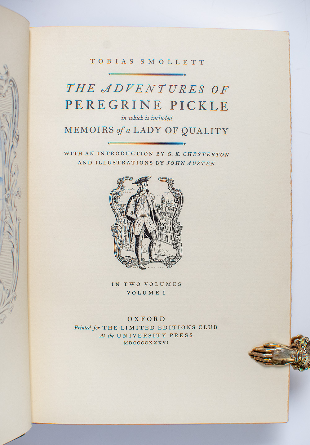 The Adventures of Peregrine Pickle in Which is Included Memoirs of a Lady of Quality.
