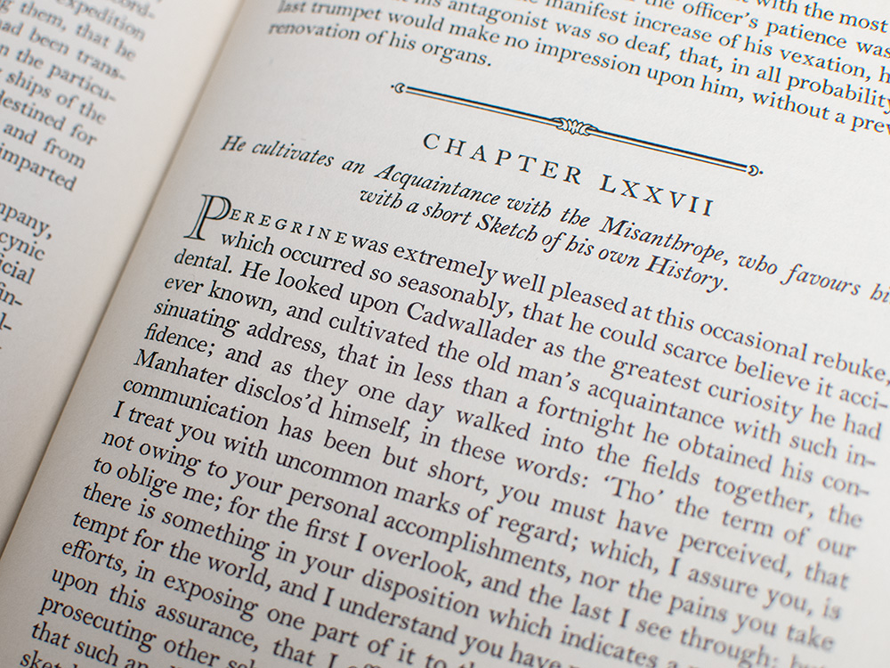 The Adventures of Peregrine Pickle in Which is Included Memoirs of a Lady of Quality.