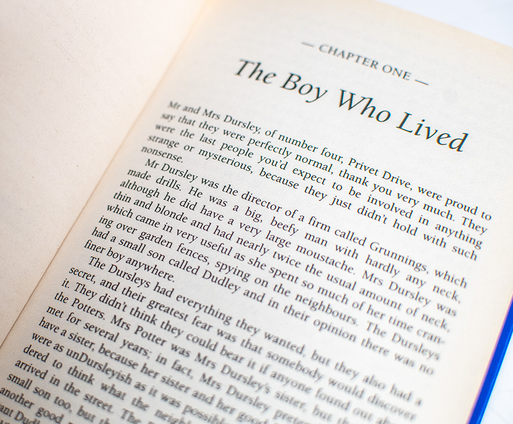 Harry Potter and the Philosopher’s Stone.