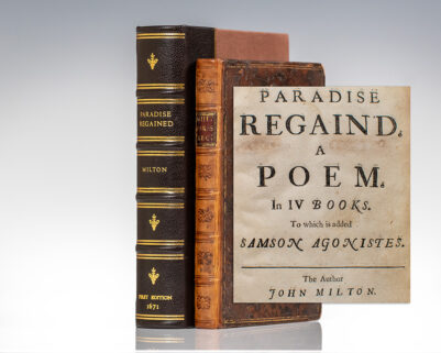 Paradise Regain'd. A Poem. In IV Books