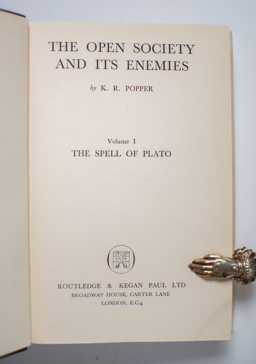 The Open Society And Its Enemies.