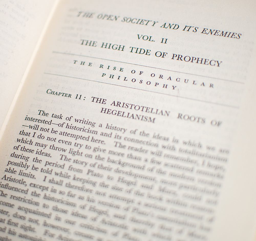 The Open Society And Its Enemies.