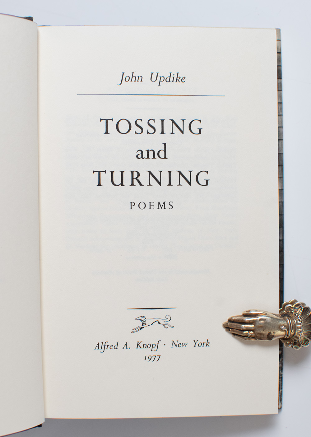 Tossing and Turns: Poems.