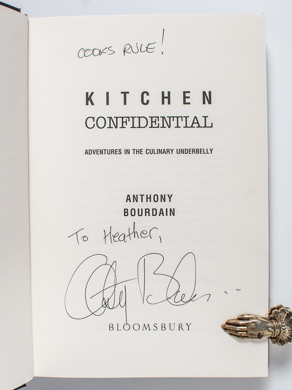 Kitchen Confidential: Adventures in the Culinary Underbelly.