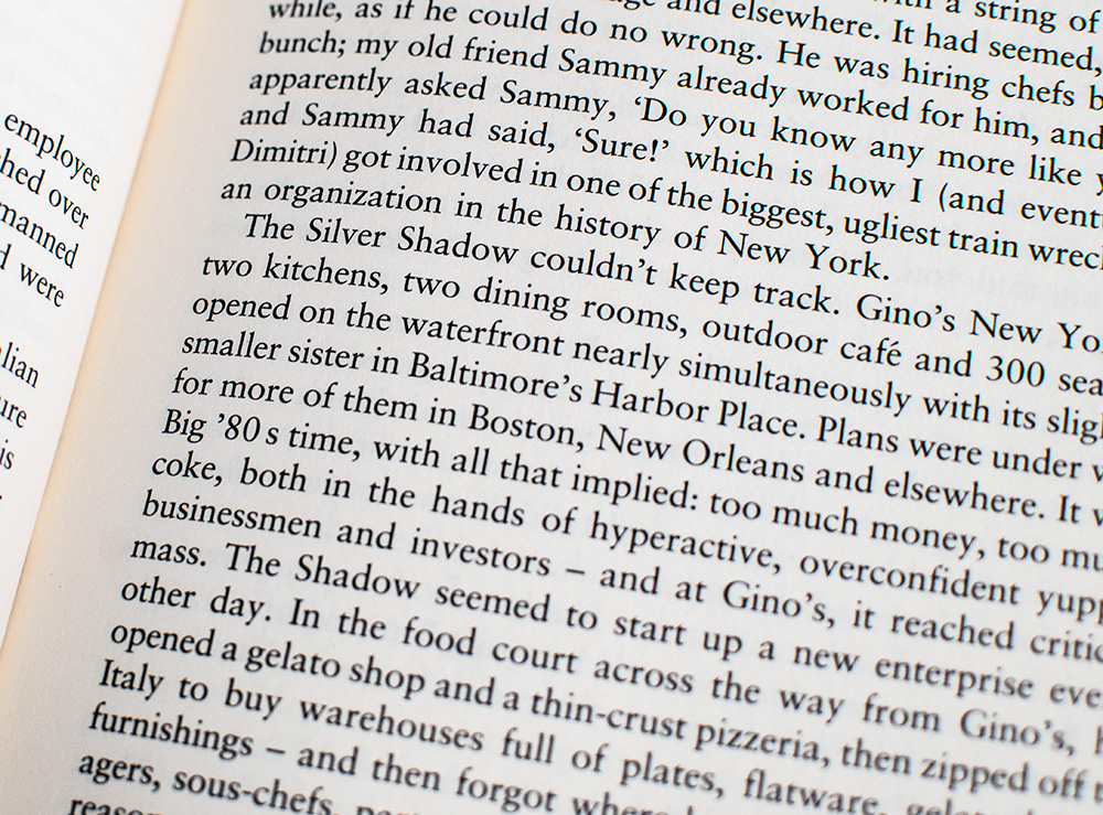 Kitchen Confidential: Adventures in the Culinary Underbelly.