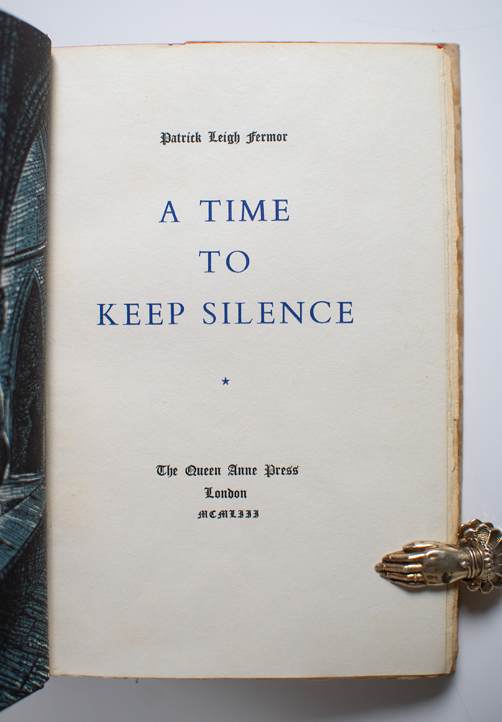 A Time To Keep Silence.