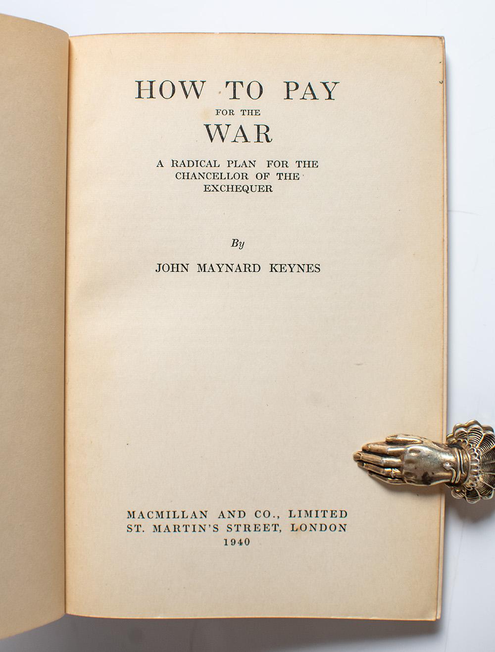 How To Pay For the War.