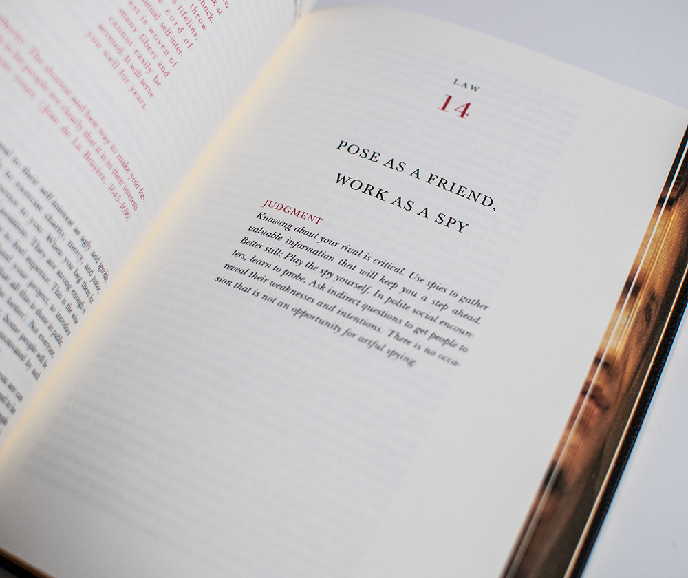The 48 Laws of Power.