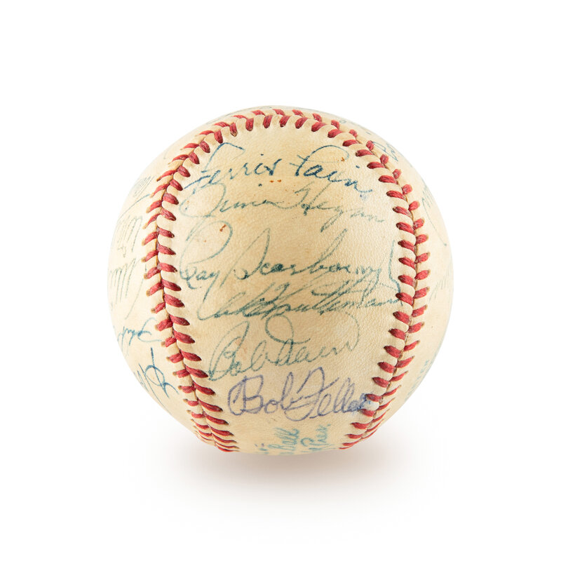 Signed sports collectible baseball