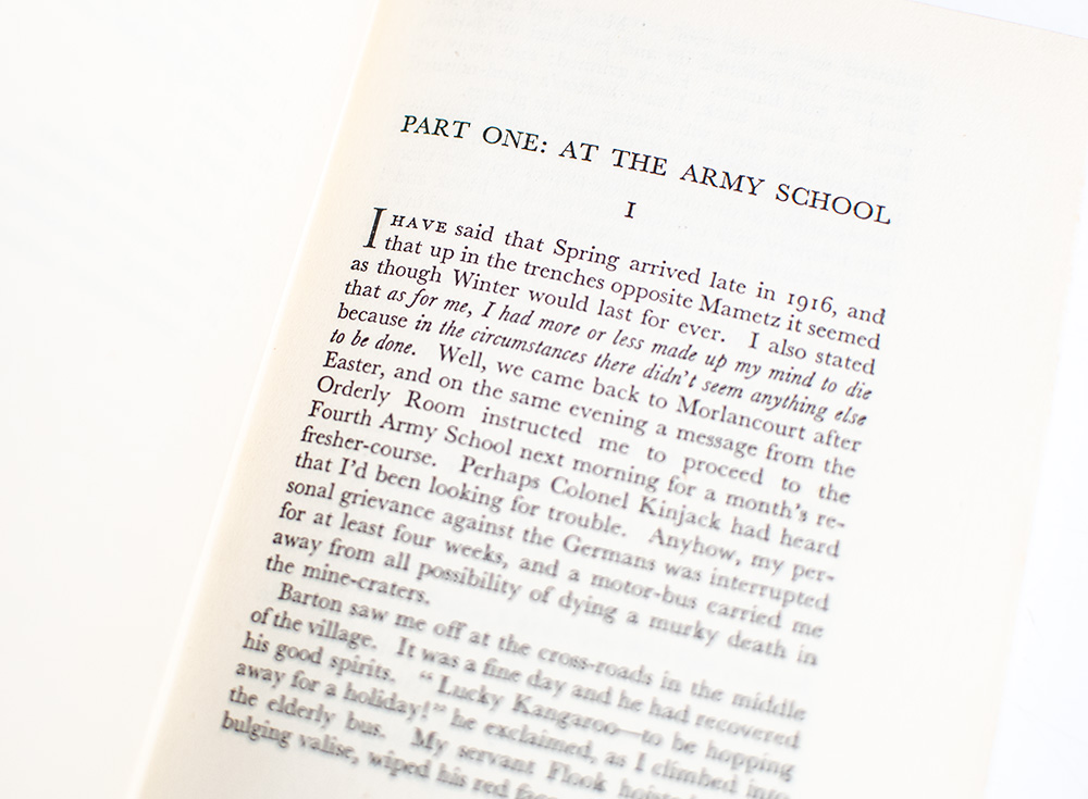 Memoirs of an Infantry Officer.