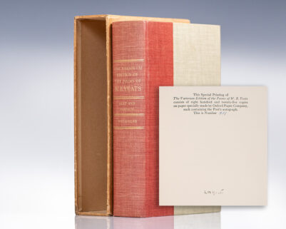 The Variorum Edition of the Poems of W.B. Yeats.