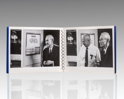 J. Robert Oppenheimer Photo Album Commemorating his Return to the Los Alamos Laboratory.