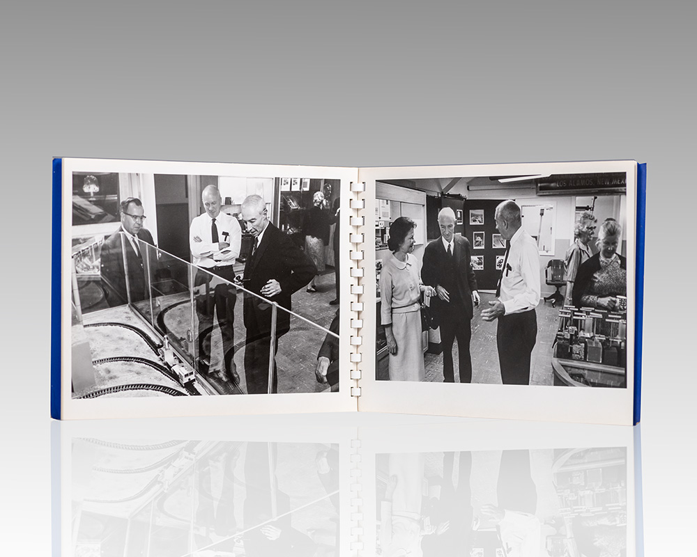 J. Robert Oppenheimer Photo Album Commemorating his Return to the Los Alamos Laboratory.