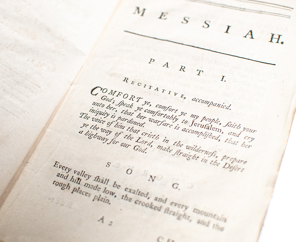 Messiah. An Oratorio. As it is Performed at the Theatre Royal in the Hay-Market. Set to Music by Mr. Handel.