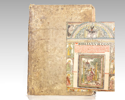 Biblia Cum Concordantiis Veteris et Novi Testamenti. [The Bible with Concordances of the Old and New Testaments]. [Jerome's Latin Vulgate].