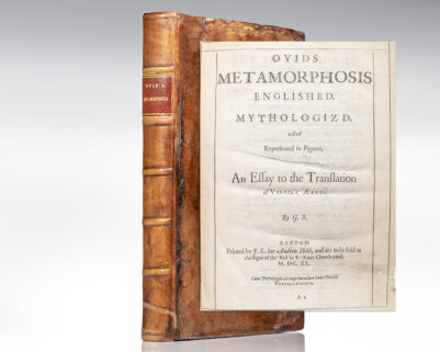 Ovid's Metamorphosis Englished, Mythologized, And Represented in Figures. An Essay to the Translation of Virgil's Aeneis.