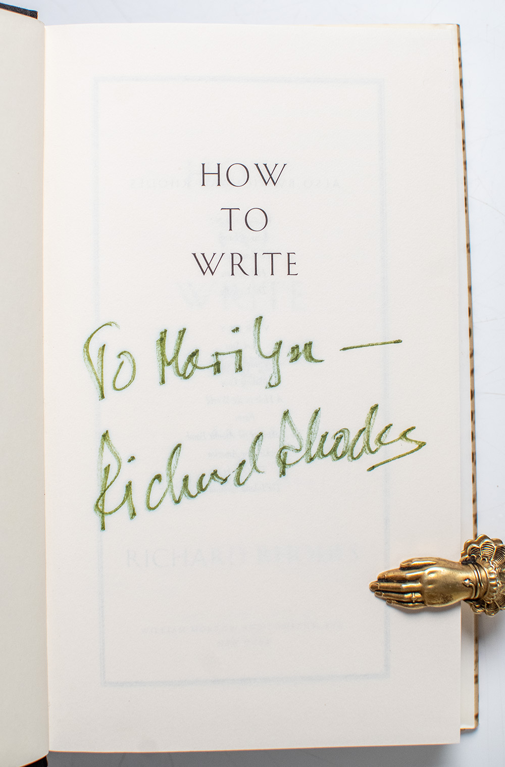How to Write: Advice and Reflections.