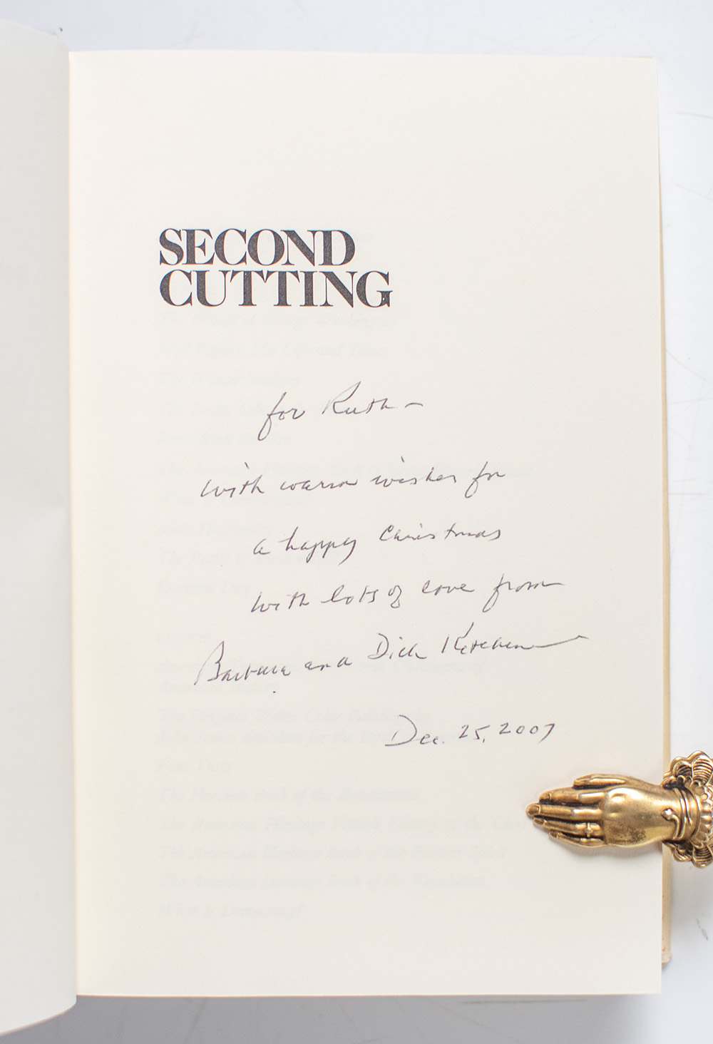 Second Cutting: Letters From The Country.