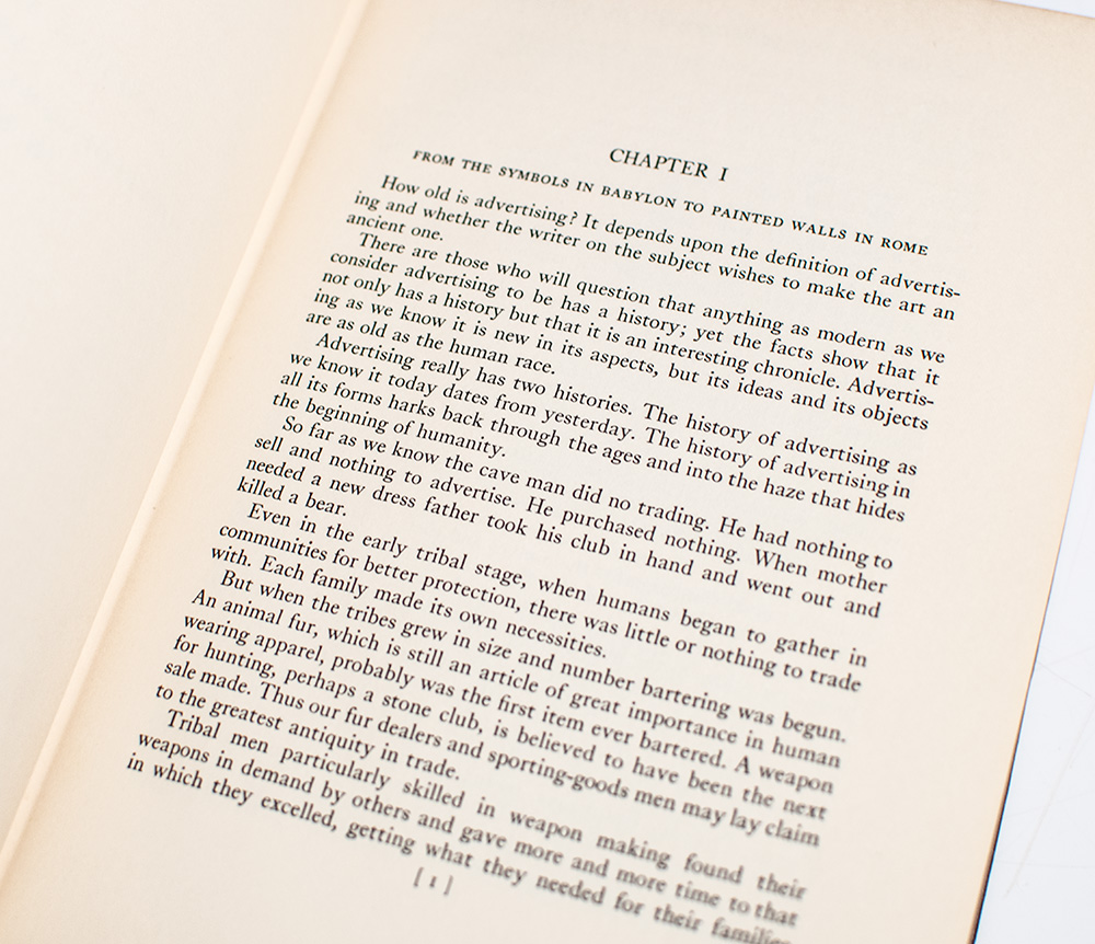 The History and Development of Advertising.