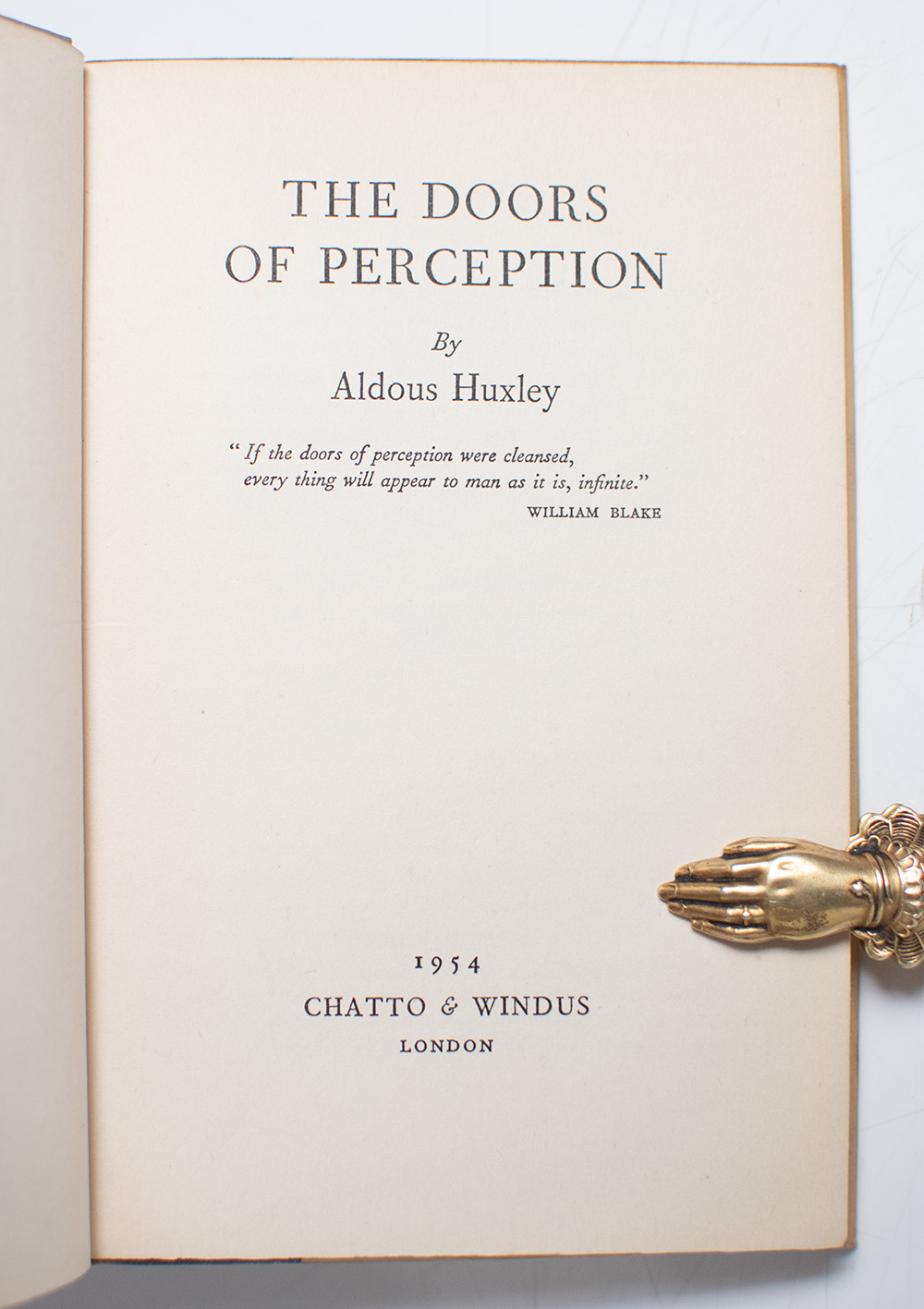 The Doors of Perception; Heaven and Hell.