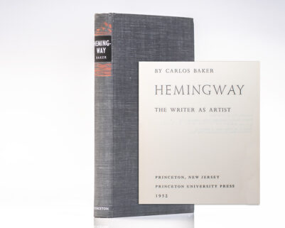 Hemingway: The Writer as Artist.