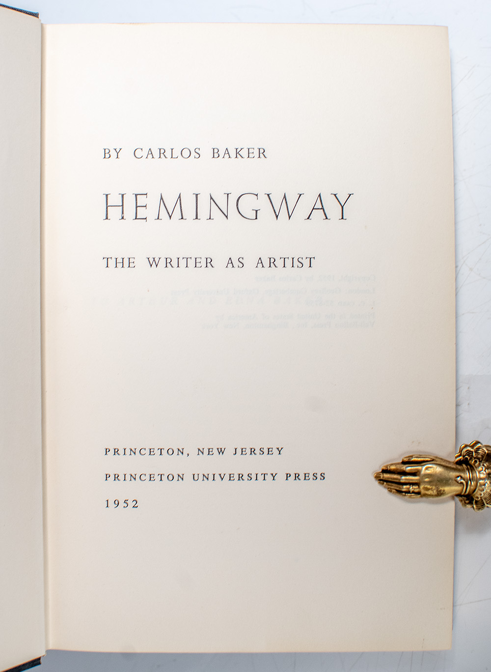 Hemingway: The Writer as Artist.