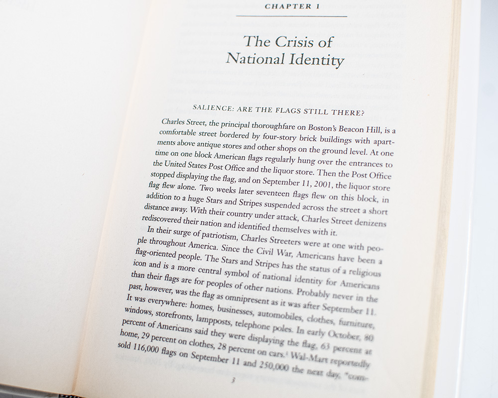 Who Are We? The Challenges to America's National Identity.