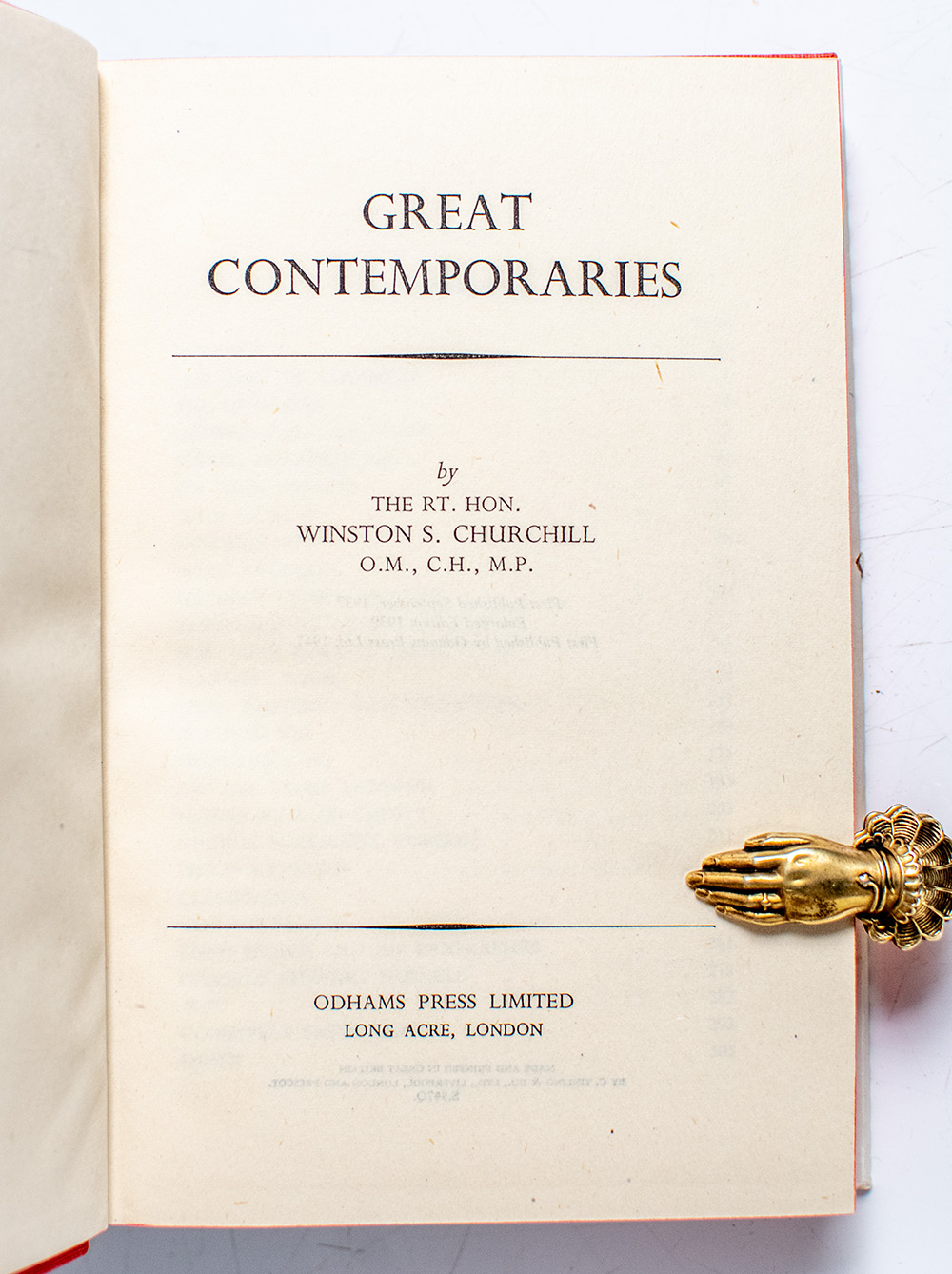 My Early Life; Thoughts and Adventures; Great Contemporaries; Step by Step.