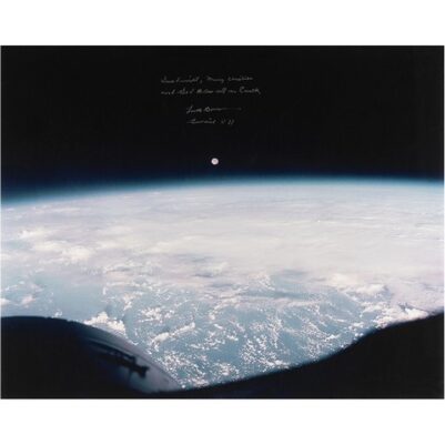 Frank Borman 'Earthrise' Photograph Signed.