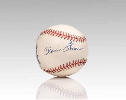 Clarence Thomas Signed Baseball.