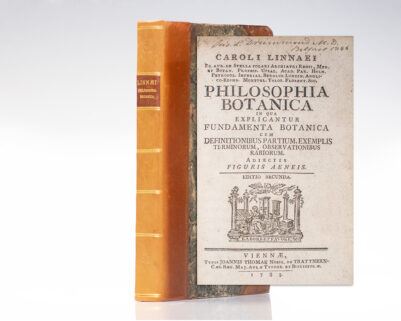 Philosophia Botanica: In Qua Explicantur Fundamenta Botanica Cum Definitionibus Partium, Exemplis Terminorum, Observationibus Rariorum. [In Which Are Explained the Foundations of Botany, Together with Definitions of the Parts, Examples of Terms, and Rare Observations].