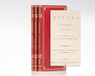 The Rivals; The Critic; The Duenna.