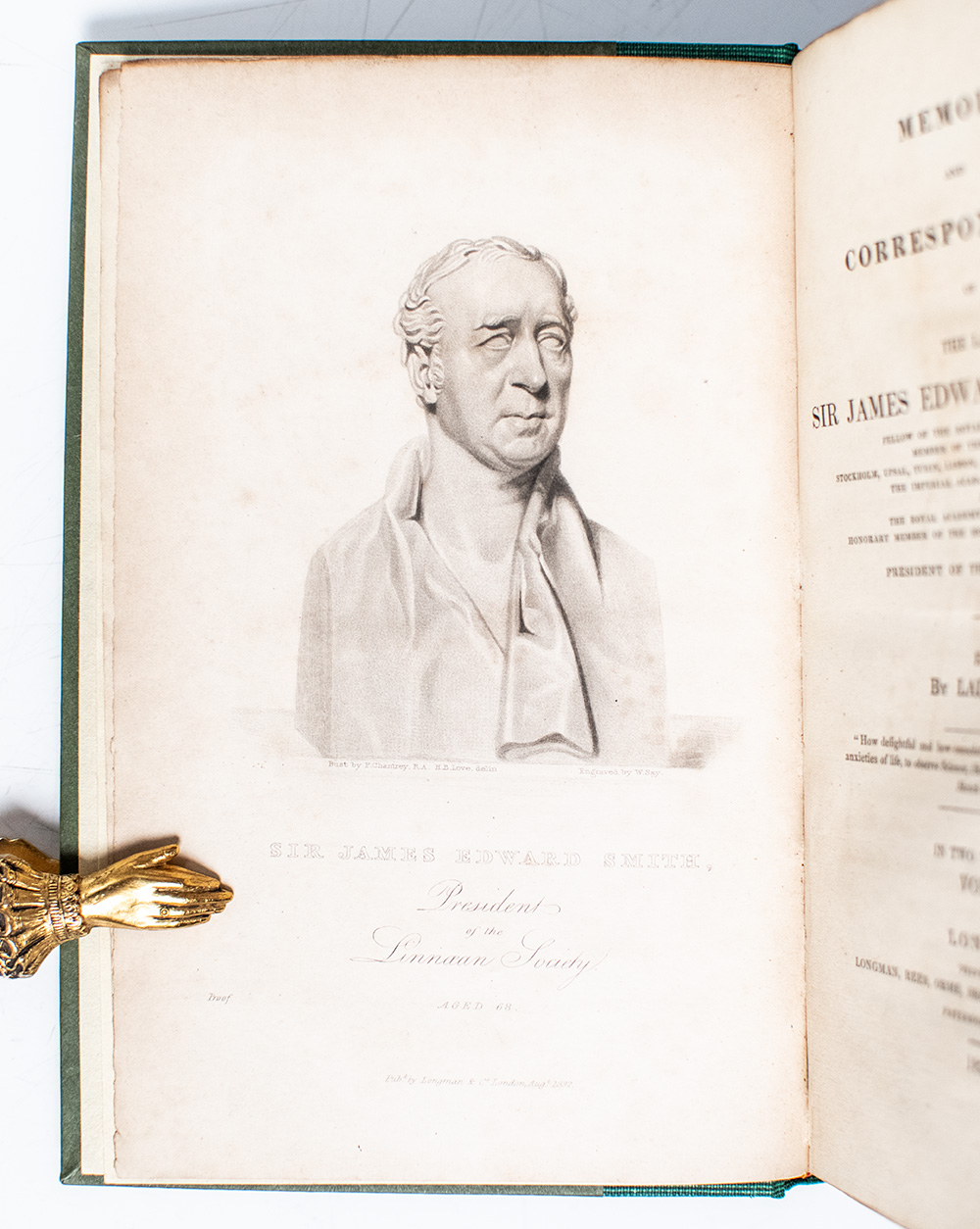 Memoir and Correspondence of the Late Sir James Edward Smith, M.D.