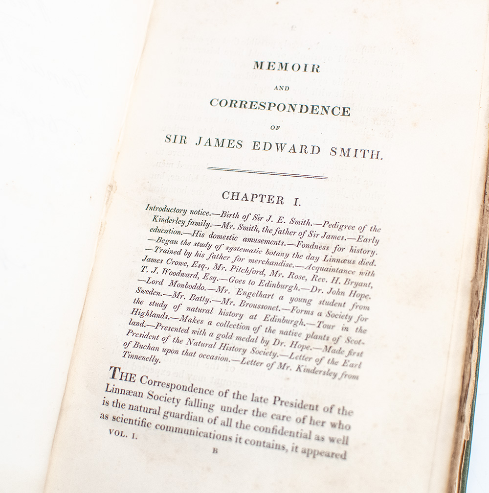 Memoir and Correspondence of the Late Sir James Edward Smith, M.D.