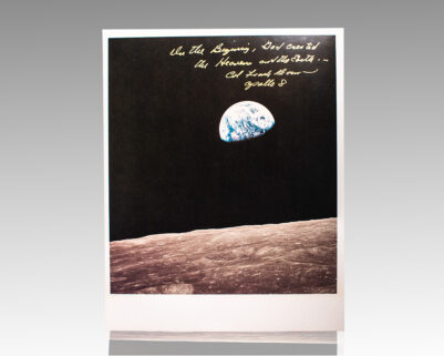 Frank Borman 'Earthrise' Photograph Signed.