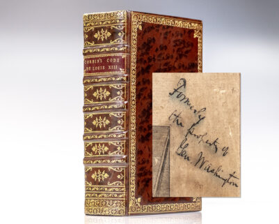 Le Code Louis XIII. Roy De France Et De Navarre. [From the Library of George Washington].