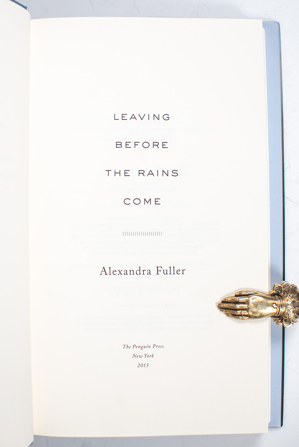 Leaving Before the Rains Come.